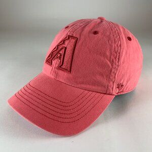 Arizona Diamondbacks MLB Womens Pink 47 Brand Clean Up Relaxed Fit Strapback Hat
